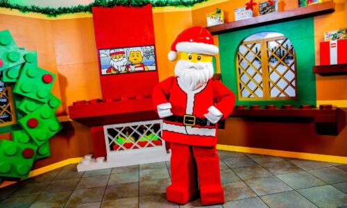 Santa at photo spot during Holidays at LEGOLAND