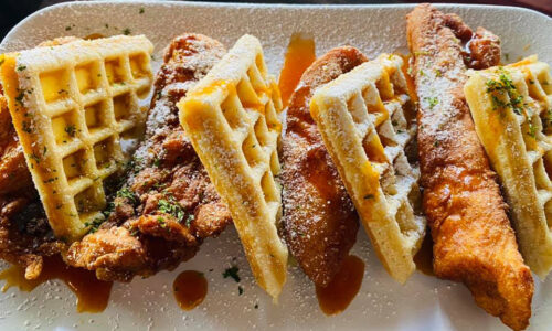 Chicken and waffles brunch at Tempo 1930 in Winter Haven