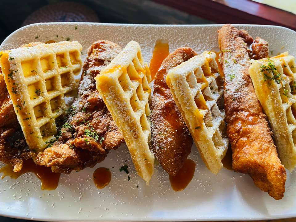 Chicken and waffles brunch at Tempo 1930 in Winter Haven